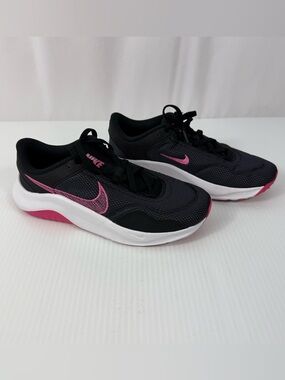 Nike Legend Essential 3 NN Womens 8 Black Pink Sneakers Running Shoes DM1119-002